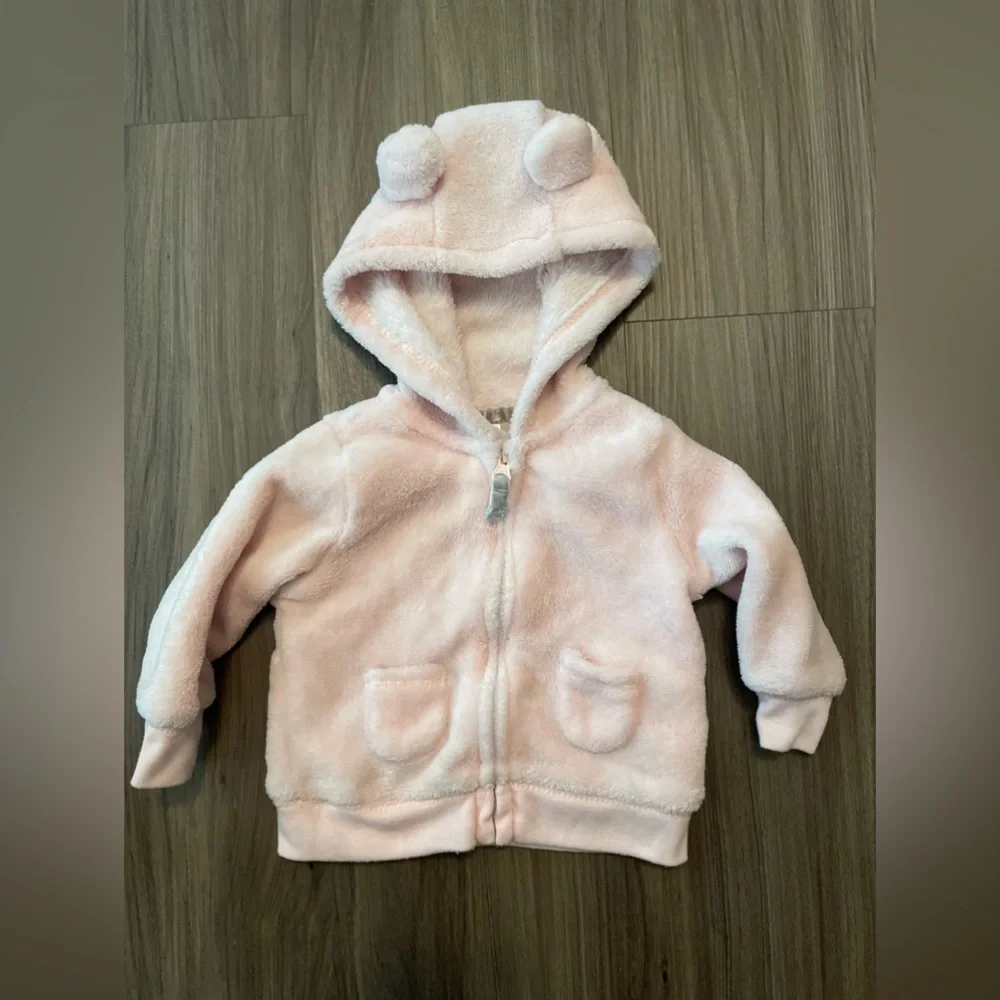 Carters fleece baby girl Adorable Baby Owl Dress and Hoodie Set size 3 months